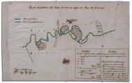 Fiume Cervaro, vecchio e nuovo corso, 1838